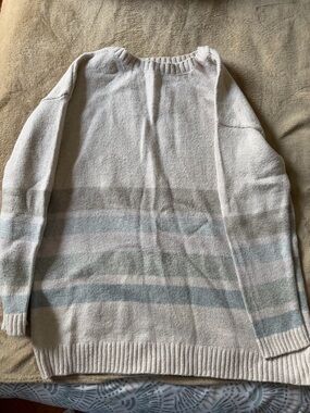 J.Jill Women’s Cream Knit Crewneck Sweater size Medium